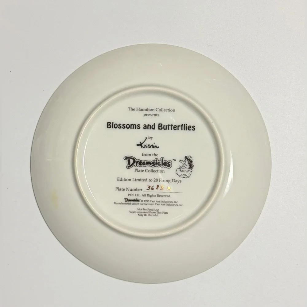 Dreamsicles Angel Plate Set Cute Vintage Nursery Decor Kristin